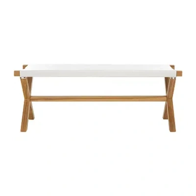 Safavieh Elron Wooden Bench In White