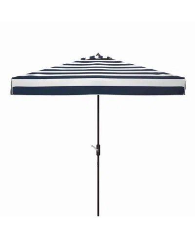 Safavieh Elsa 6.5' Umbrella In Black,white