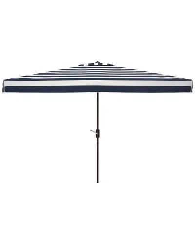 Safavieh Elsa 6.5x10 Rectangular Umbrella In Black