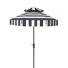 Safavieh Elsa Fashion 9 Ft Tabletop Umbrella In Navy/white