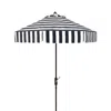 Safavieh Elsa Fashion Line 11 Ft Umbrella In Black/white