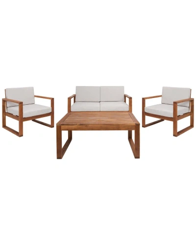 Safavieh Emiko 4pc Outdoor Living Set In Neutral