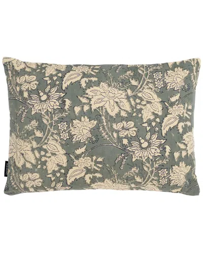 Safavieh Enya 14x20 Cotton Lumbar Pillow In Green