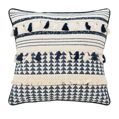 Safavieh Enya Square Throw Pillow In Blue