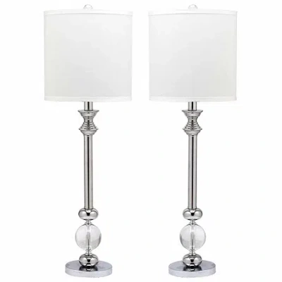 Safavieh Erica Crystal Candlestick Lamp In White