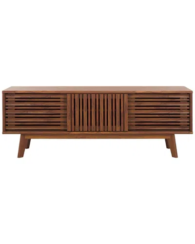 Safavieh Esma 3-door Media Stand In Brown