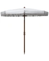 Safavieh Indoor/outdoor Estonia 6.5' Frng Bch Umbrella In White