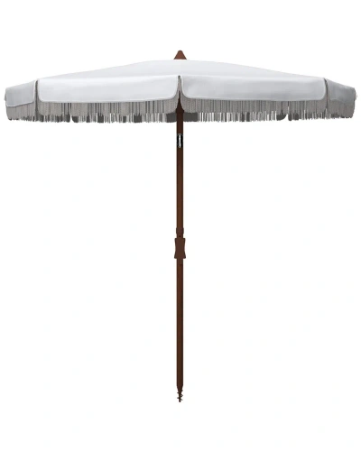 Safavieh Estonia 6.5' Frng Bch Umbrella In White