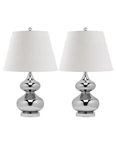 Safavieh Eva 24in Double Gourd Glass Lamp