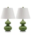 Safavieh Eva 24in Double Gourd Glass Lamp