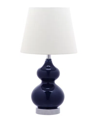 Safavieh Eva Double Mini Table Lamp In Black