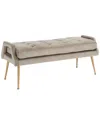 Safavieh Everdeen Bench In Silver
