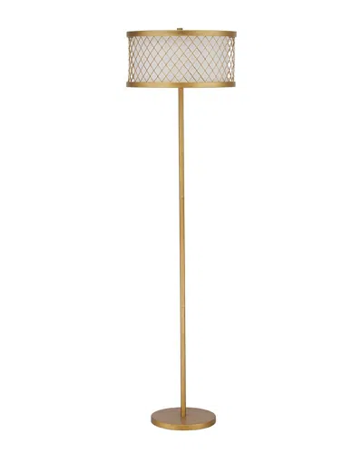 Safavieh Evie 58.25in Mesh Floor Lamp In Gold