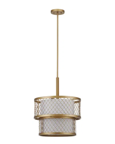 Safavieh Evie Antique 6-light Mesh Adjustable Pendant In Gold
