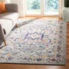 Safavieh Evoke Machine Made Area Rug, Grey / Grey Traditional Style Easy Care In Multi