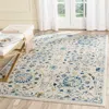 Safavieh Evoke Machine Made Area Rug, Ivory / Blue Traditional Style Easy Care In Blue