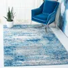 Safavieh Evoke Machine Made Area Rug, Light Blue / Grey Contemporary Style Easy Care In Blue