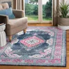 Safavieh Evoke Machine Made Area Rug, Navy / Fuchsia Traditional Style Easy Care In Multi