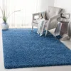 Safavieh Evolution Shag Machine Made Area Rug, Blue Shag / Flokati Style Easy Care In Blue