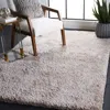 Safavieh Express Shag Hand Made Area Rug, Silver Shag / Flokati Style Non Shedding