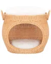 Safavieh Faati Cat Bed With Cushion In Brown