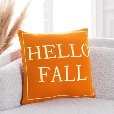 Safavieh Fall Pillow In Orange