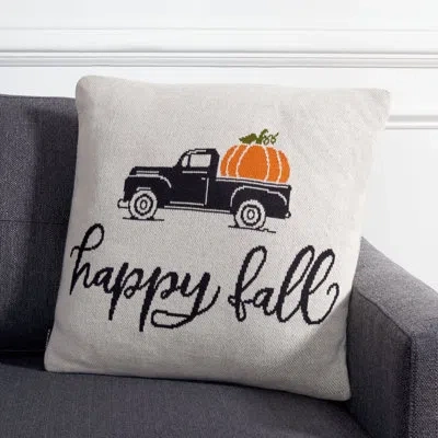 Safavieh Fall Truck Pillow In White