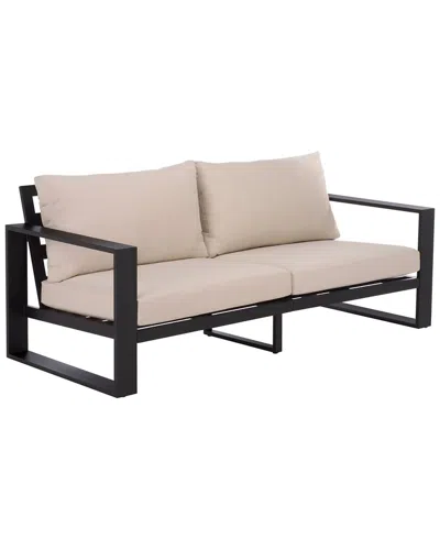 Safavieh Fash Aluminum Loveseat In Black