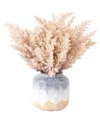 Safavieh Faux 14 Inch Potted Broom Corn Plant In Beige