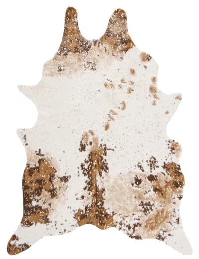 Safavieh Faux Cow Hide Rug In White