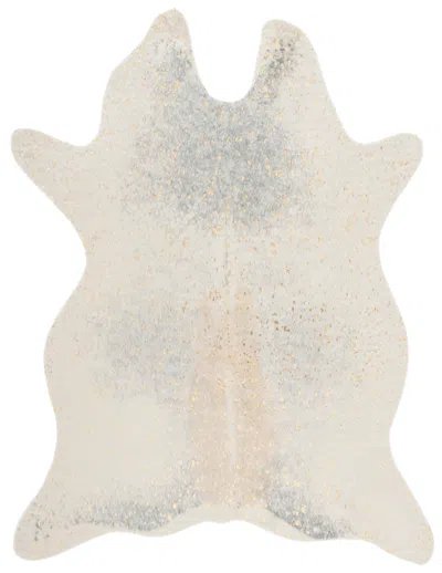 Safavieh Faux Cow Hide Rug In White