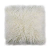 Safavieh Faux Flokati Square Throw Pillow In White