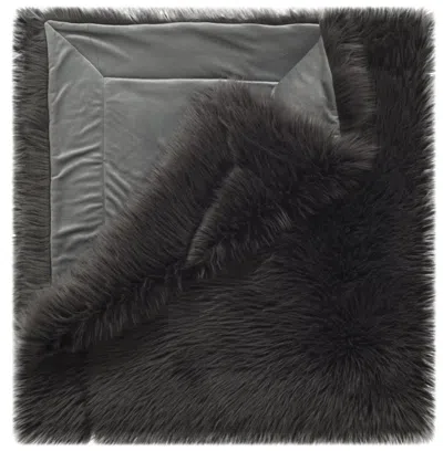 Safavieh Faux Grey Shadow Fox Throw