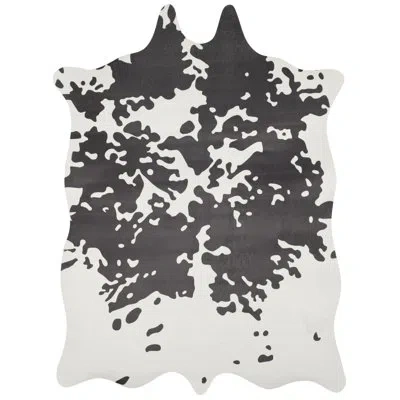 Safavieh Faux Hide Animal Print Handmade Tufted Gray/white Area Rug In White;gray