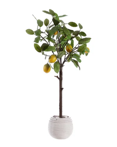 Safavieh Faux Lemon Potted Tree In White