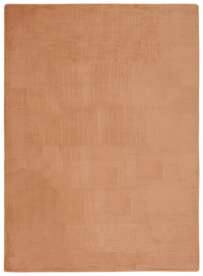 Safavieh Faux Rabbit Fur Collection Rug In Brown