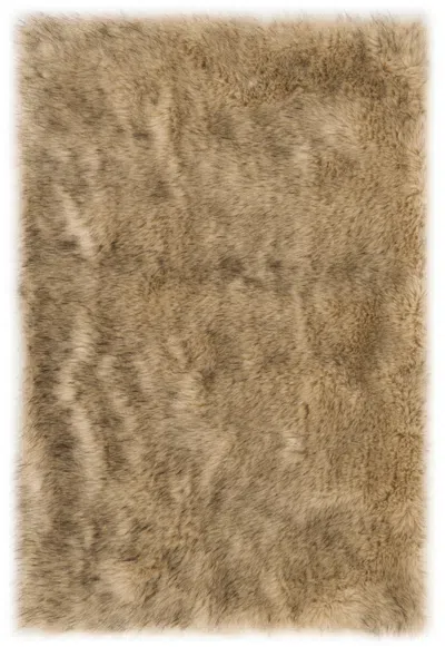 Safavieh Faux Sheep Skin Rug In Brown