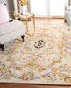 Safavieh Feather Medallion Rug, 4' X 6' In Beige/sage