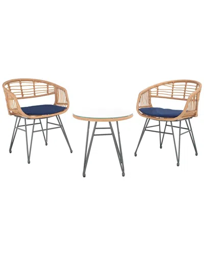 Safavieh Ferla Outdoor 3pc Lounger Set In Natural