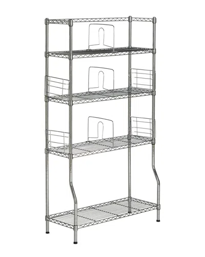 Safavieh Fernand Wire Book Rack In Gray