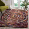 Safavieh Fiesta Shag Machine Made Area Rug, Multi Contemporary Style Easy Care In Multi