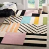 Safavieh Fifth Avenue Hand Made Area Rug, Ivory / Black Contemporary Style Non-shedding In Multi