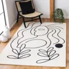 Safavieh Fifth Avenue Hand Made Area Rug, Ivory / Black Contemporary Style Non-shedding In Neutral