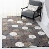 Safavieh Fifth Avenue Hand Made Area Rug, Ivory / Grey Contemporary Style Non-shedding In Gray