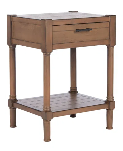 Safavieh Filbert 1 Drawer Accent Table In Brown