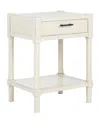 Safavieh Filbert 1 Drawer Accent Table In White