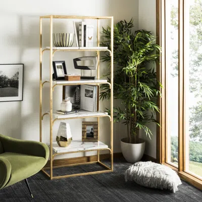 Safavieh Fiora 4 Tier Etagere In Gold