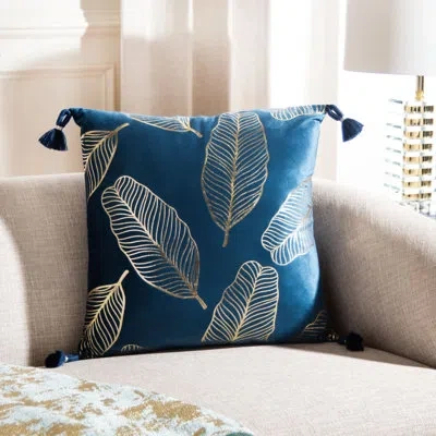 Safavieh Floral Throw Pillow In Blue