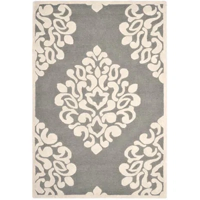 Safavieh Floret Hand Tufted Wool Oriental Rug In Mushroom