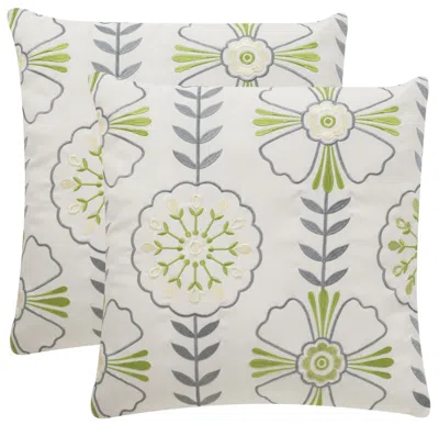 Safavieh Flower Power Pillow In White